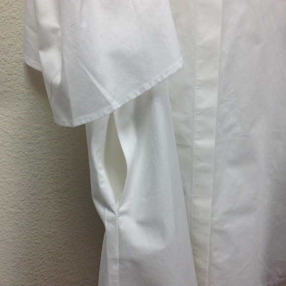 NWT Catherine Malandrino White Cold Shoulder Dress - Picture 8 of 8